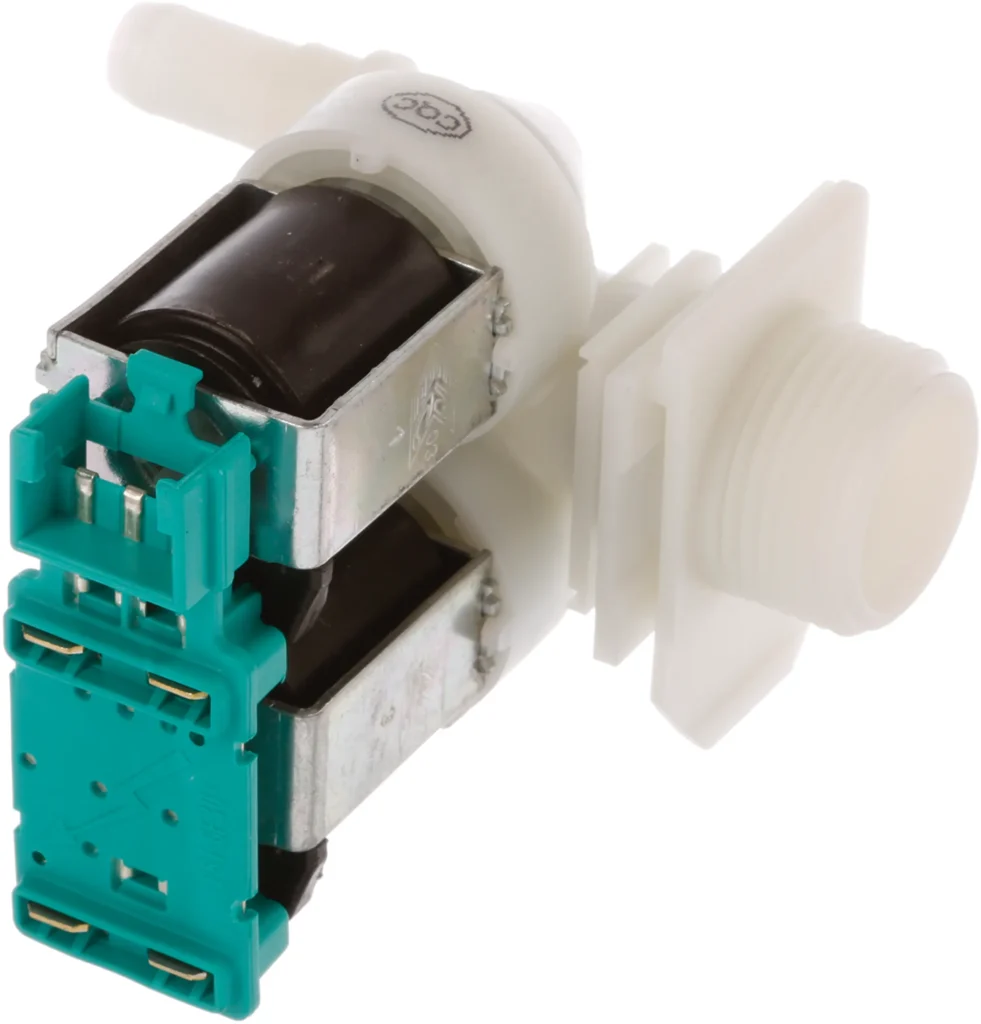 Vožtuvas dvigubas tiesus, 10,5mm, speciali jungtis, BOSCH, SIEMENS, orig. kokybė Skalbimo mašinų vožtuvai