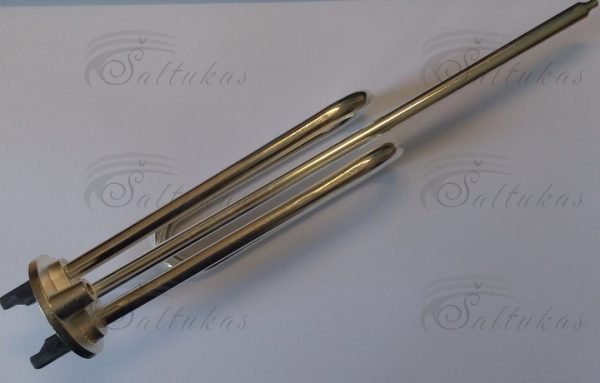 Boilerio kaitinimo elementas 2000, 220V.ilgis 30 cm visas,ilgis iki flanšo 27 cm