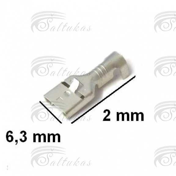 Lizdas 6.3mm 2.5mm² laidui AMP aukštos temperatūros Skalbimo mašinų antivibraciniai padai įmontavimo rėmai ir kitos dalys