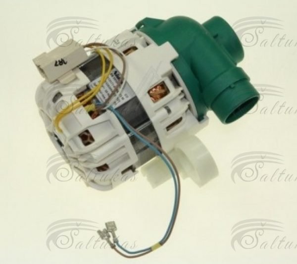 Indaplovės siurblys AEG, ELECTROLUX, ZANUSSI, IKEA, PRIVILEG, ZANKER, REX, Ø40mm padavimas, Ø33,5mm išmetimas, 2800rpm, orig. .EB 085D25/2T CIRCULATING MOTOR, COMPLETE, 2800RPM