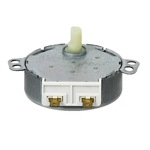 Mikrobangų krosnelės varikliukas, BOSCH, SIEMENS, GORENJE, PANASONIC, MOULINEX, CONSTRUCTA, BEKO, ZELMER, 5RPM, 4W, ašelįs ilgis – 16mm, type TYJ50-8A7 = 49TYZA2, orig. Mikrobangų krosnelių, dulkių siurblių, lygintuvų, gartraukių ir kitos smulkios technikos dalys