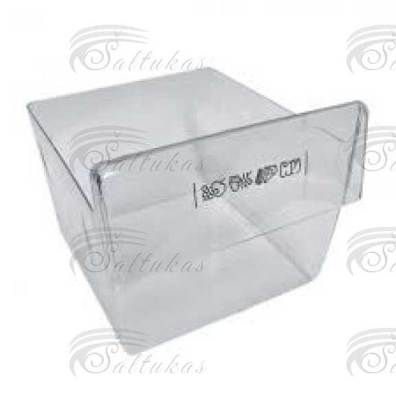 Šaldytuvo AEG, ELECTROLUX, ZANUSSI daržovių stalčius, 295x235x225mm,1vnt,orig. Buitinių šaldytuvų laikikliai, stalčiai, lentynos ir kitos plastmasinės detalės