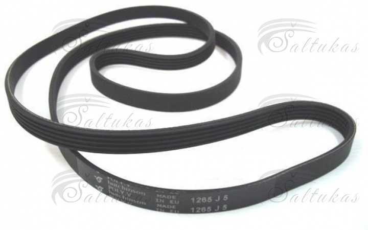 Washing machine strap 1265 J5, WHIRLPOOL. BOSCH, FAGOR, BRANDT, INDESIT, universal Skalbimo mašinų džiovyklių dirželiai