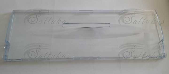 Šaldytuvo šaldiklio BEKO atverčiamas priekinis skydelis, 480x170mm,orig. Buitinių šaldytuvų laikikliai, stalčiai, lentynos ir kitos plastmasinės detalės
