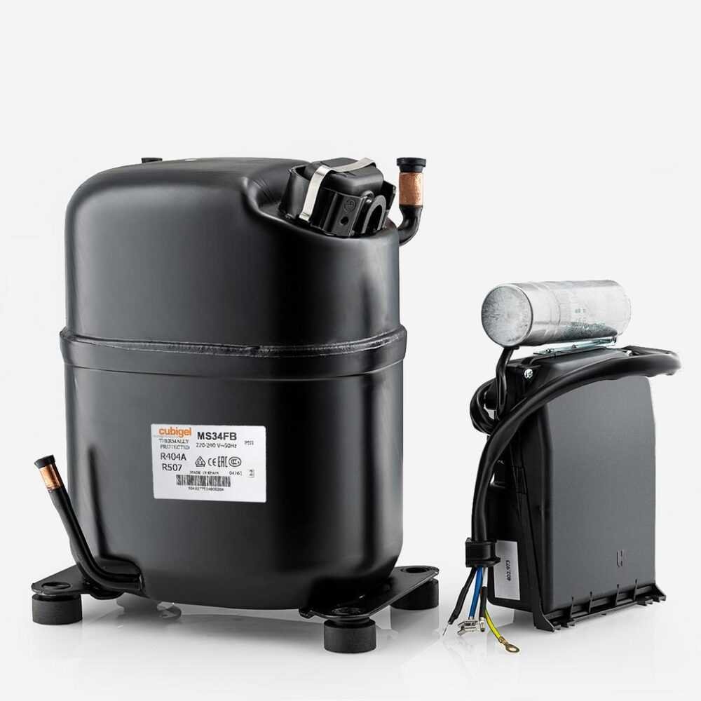Cubigel MS34FB-V, , R404A, R507, 230V/50Hz, (prie -20 laipsn.C, 2111W) (prie -30 laipsn.C, 1146W) Pramoninių šaldytuvų kompresoriai