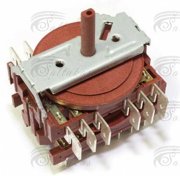 Viryklės komutatorius 92975176 CANDY/HOOVER,GOTTAK, 16(4)A, 250V, 10 kontaktų Elektrinių viryklių perjungėjai,jungikliai taimeriai