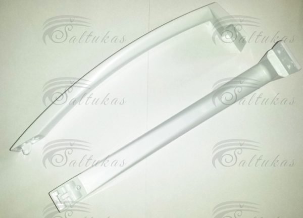 Durų rankena SNAIGĖ, naujesniems modeliams (2 tvirtinimo skylutės), 315mm, RF27SM, RF30SM, RF31SM, RF32SM, RF34SM, RF35SM, RF36SM, RF53SM, RF56SM, RF57SM, RF58SM, šaldytuvams, balta, 1 vnt