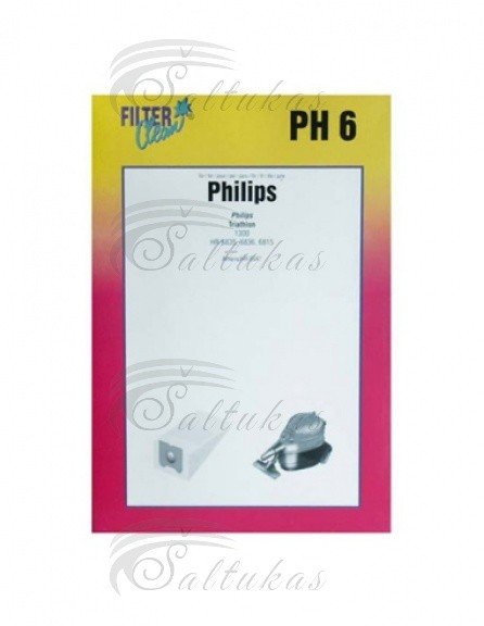 Dulkio siurblio PHILIPS dulkių maišeliai (4 vnt.) + 2 filtrai Dulkių siurblių šepečiai, žarnos filtrai,maišeliai,laikikliai antgaliai ratukai,teleskopiniai vamzdžiai ir kt