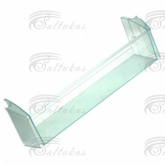 Šaldytuvo LIEBHERR durų lentynėlė (apatinė),495x108x110mm, orig. Buitinių šaldytuvų laikikliai, stalčiai, lentynos ir kitos plastmasinės detalės