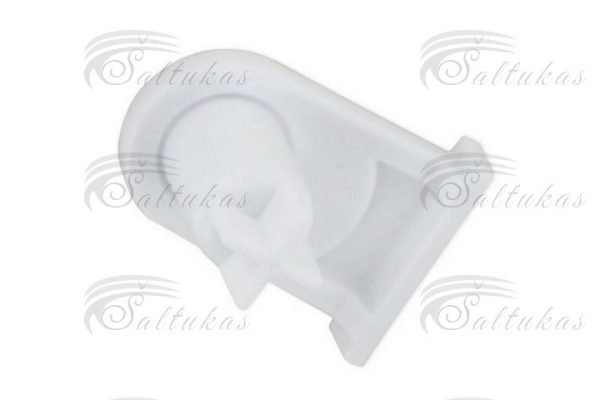 Šaldytuvo BOSCH/SIEMENS/FAGOR/BRANDT durų vyrio (lanksto) plastmasinis laikiklis,1vnt.