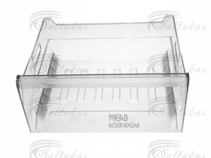 Šaldytuvo WHIRLPOOL/INDESIT daržvių stalčius, 450x370x200mm Buitinių šaldytuvų laikikliai, stalčiai, lentynos ir kitos plastmasinės detalės