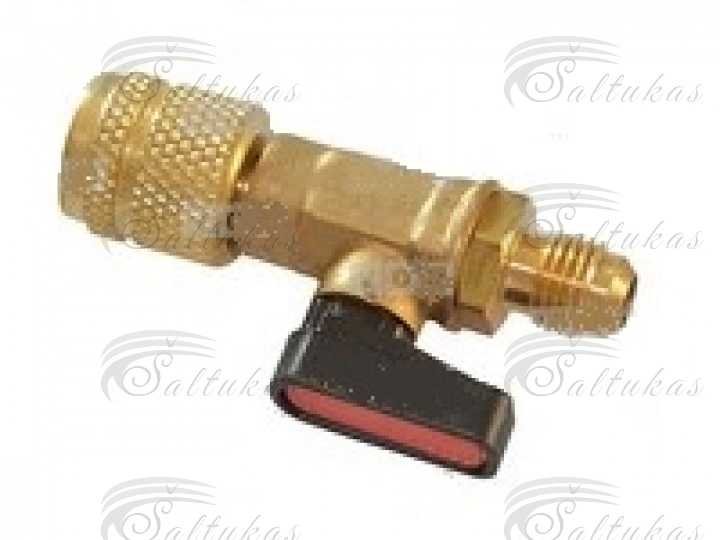Kranelis (Ventilis) balionui 1 kg, R-600A, jungtys: 1/4″ Šaldytuvų šaldiklių automobilinės buitinės pramoninės šaldymo įrangos dalys