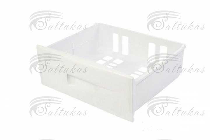 Šaldytuvo SNAIGĖ šaldiklio vidurinis stalčius, baltas, 400x470mm, senesniems modeliams RF310, RF315, RF360 Buitinių šaldytuvų laikikliai, stalčiai, lentynos ir kitos plastmasinės detalės