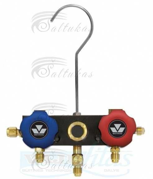 Reduktorius, 3 x 1/4″ SAE, R134a, R404A, R407C, R410A, R507, R422A, R422D, R417A, R32, R407F, R290, MASTERCOOL Įrankiai, cheminės priežiūros medžiagos Barzdaskučių dalys ir kita įranga