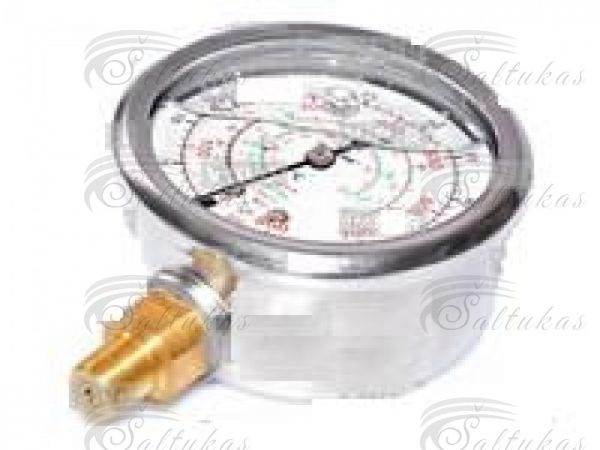 Aukšto slėgio manometras SH, 60 mm, R134a, 407, 410, 1/8" NPT