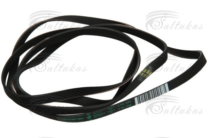 Skalbimo mašinos dirželis 1965 H6 Skalbimo mašinų džiovyklių dirželiai