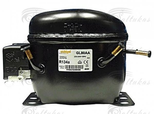 ACC Electrolux GL80AA / GVY75AA, LBP - R134a, 1/5HP, 230V/1/50Hz, prie -10°C - 319W, prie -25°C - 145W, (nuo -10°C iki -30°C)