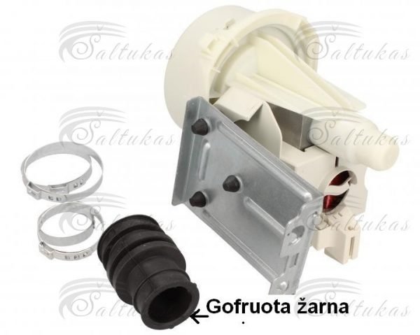 Indaplovės ARISTON, INDESIT, WHIRLPOOL, BAUKNECHT cirkuliacinis siurblys (variklis), 65W, 230V, 40/27mm, Hanning, orig.
