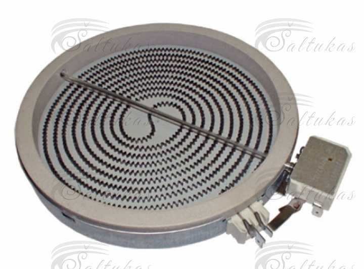 El. viryklės BOSCH, SIEMENS, NEFF, WHIRLPOOL kaitinimo elementas (keramikinis), 180mm,1700W,1800W, 230V, orig. kokybė Elektrinių viryklių kaitviečių elementai