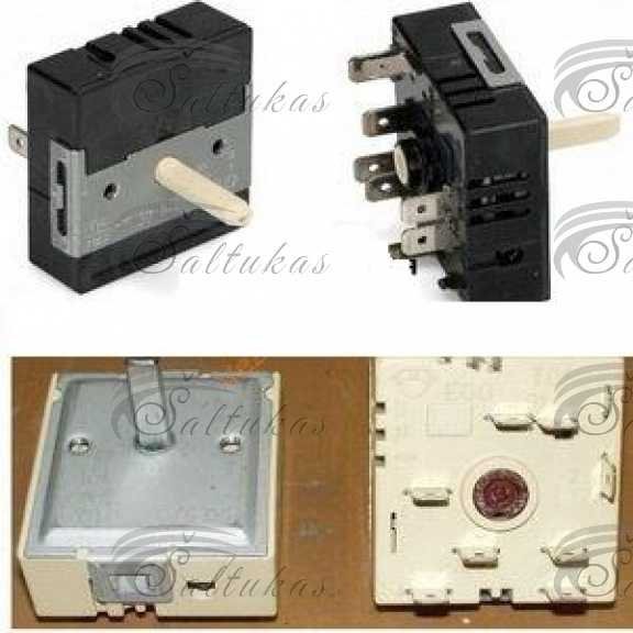 El. viryklės BEKO, ELECTROLUX, WHIRLPOOL, CANDY, UNIVERSALUS perjungėjas, be praplėtimo, ašelė sukasi ratu, INVENSYS Elektrinių viryklių perjungėjai,jungikliai taimeriai