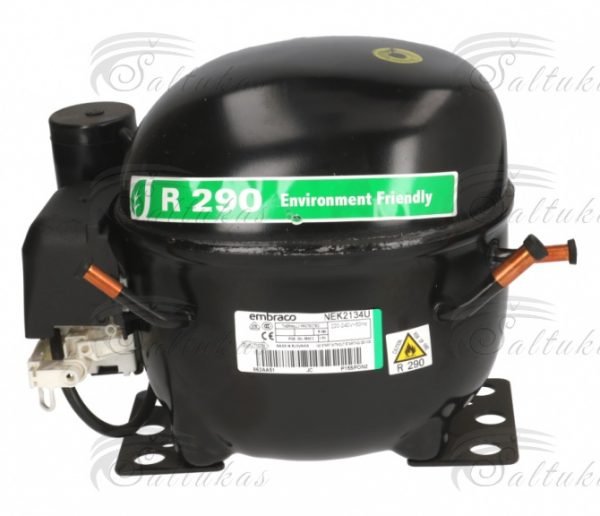 Šaldytuvo kompresorius EMBRACO R290, 452W, 220-240V, 50 Hz, 9,99 m3
