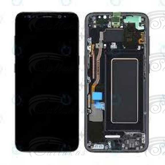 Telefono SM-G950F GALAXY S8 Jutiklinis ekranas juodas Telefonų, video kamerų akumuliatoriai dėkliukai apsaugiai stiklai ir kt dalys