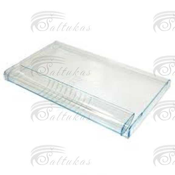 Šaldytuvo BOCH ,SIEMENS šaldiklio vidurinės lentynos priekis 425x115x100mm Buitinių šaldytuvų laikikliai, stalčiai, lentynos ir kitos plastmasinės detalės