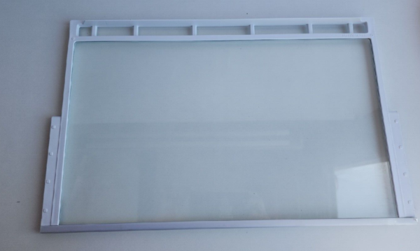 Stiklinė lentyna su laikikliais šaldytuvui BOSCH, SIEMENS, NEFF, 473x229x19mm orig.1vnt
