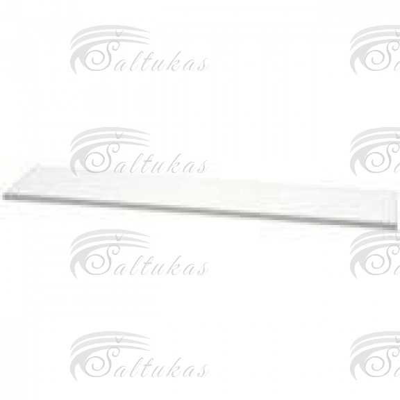 Šaldytuvo BOSCH, SIEMENS stiklinė lentynėlė siaura,viršutinė priekinė 470 x 110 mm, KI38VA50 — modeliams ir kt Buitinių šaldytuvų laikikliai, stalčiai, lentynos ir kitos plastmasinės detalės