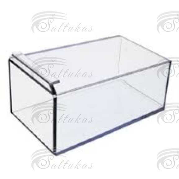 Šaldytuvo AEG, ELECTROLUX ,ZANUSSI stati durų lentynėlė 296, 128X102.9X2,orig. Buitinių šaldytuvų laikikliai, stalčiai, lentynos ir kitos plastmasinės detalės