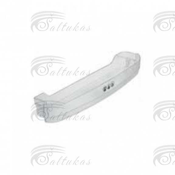 Šaldytuvo WHIRLPOOL/INDESIT vidurinė durų lentynėlė 440 x 60 x 60 mm,orig. Buitinių šaldytuvų laikikliai, stalčiai, lentynos ir kitos plastmasinės detalės