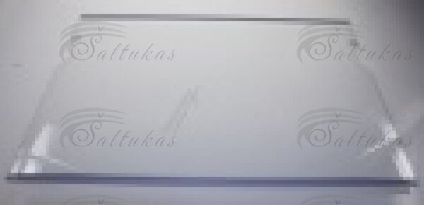 Šaldytuvo LIEBHERR stiklinė lentyna, 350x515x3,2mm, su laikikliais