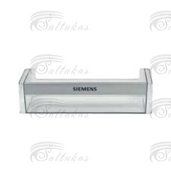 Šaldytuvo BOCH .SIEMENS apatinė durų lentynėlė 410x100mm, KI86NVF30/– modeliams ir kt . Šaldytuvo BOCH .SIEMENS apatinė durų lentynėlė 410x100mm, KI86NVF30/– modeliams ir kt . Buitinių šaldytuvų laikikliai, stalčiai, lentynos ir kitos plastmasinės detalės