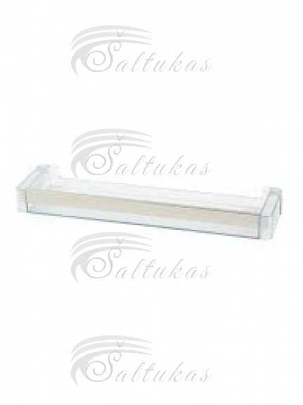 Šaldytuvo BOSCH / SIEMENS durų vidurinė lentynelė 410x40mm Buitinių šaldytuvų laikikliai, stalčiai, lentynos ir kitos plastmasinės detalės