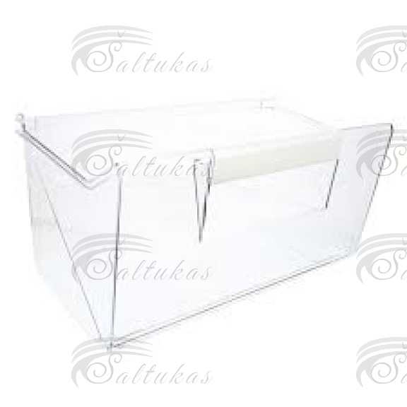 Šaldytuvo AEG, ELECTROLUX ,ZANUSSI apatinis šaldiklio stalčius 405x216mm,orig. Buitinių šaldytuvų laikikliai, stalčiai, lentynos ir kitos plastmasinės detalės