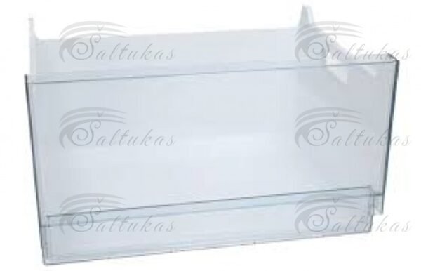 Šaldytuvo GORENJE, PANASONIC šaldiklio stalčius (vidurinis)Plotis: 410 mm Ilgis: 340 mm Aukštis: 235 mm