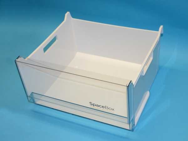 Šaldytuvo,šaldiklio GORENJE,PANASONIC vidurinis šaldiklio stalčius: 410 x 385 x 235mm,orig. Buitinių šaldytuvų laikikliai, stalčiai, lentynos ir kitos plastmasinės detalės