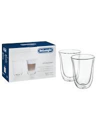 Termo stiklinių rinkinys (2 vnt.) DELONGHI LATTE MACCHIATO, vienos stiklinės talpa – 220ml orig. Kavos aparatų priežiūros priemonės,tepalai ir kitos dalys