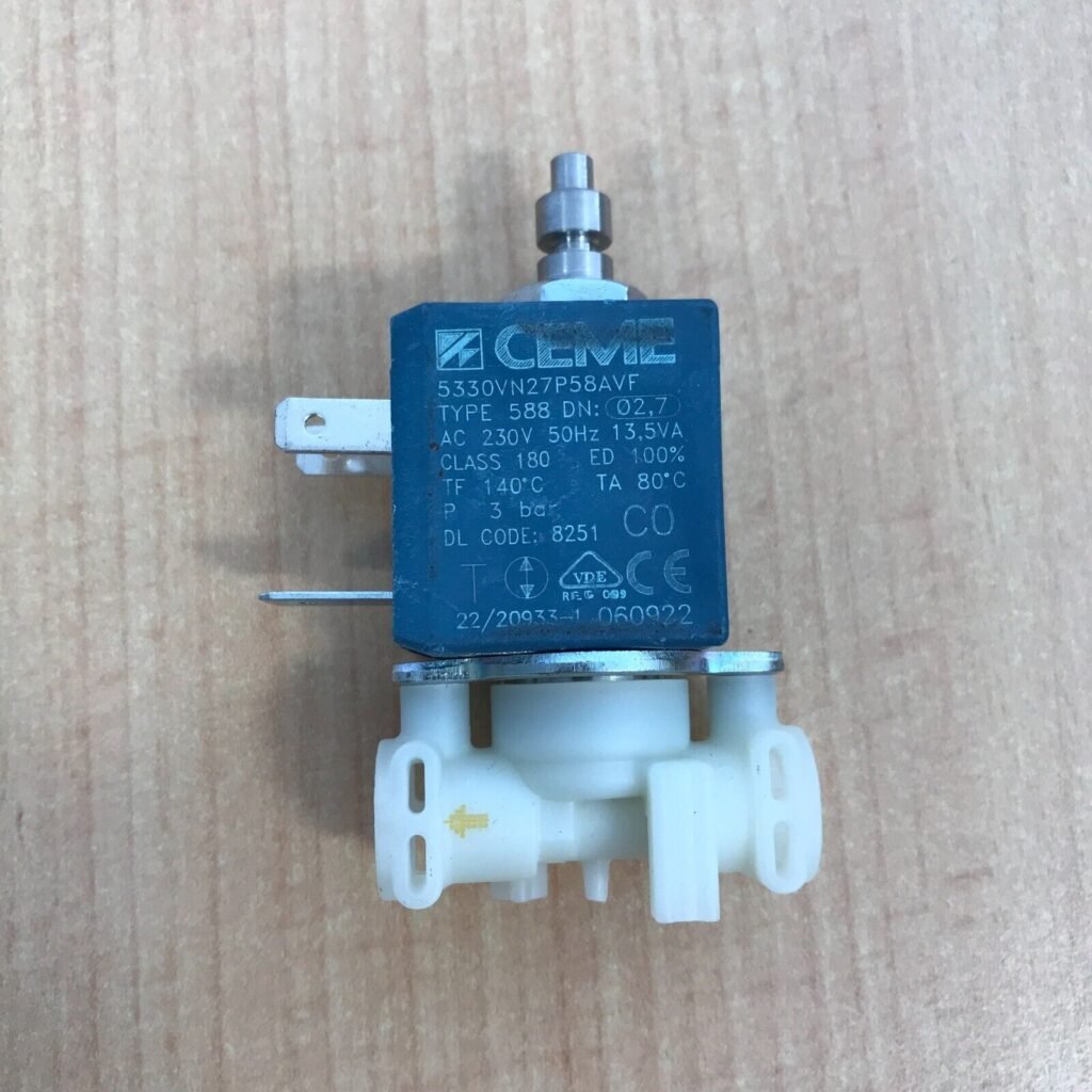 Kavos aparato DELOGNHI, KENWOOD elektromagnetinis vožtuvas, CEME 5330NV2, 230V, 13,5VA, 0,1+3,00bar orig. Kavos aparatų vožtuvai, presai, jungtys, girnos, slėgio davikliai, movos ir kitos dalys