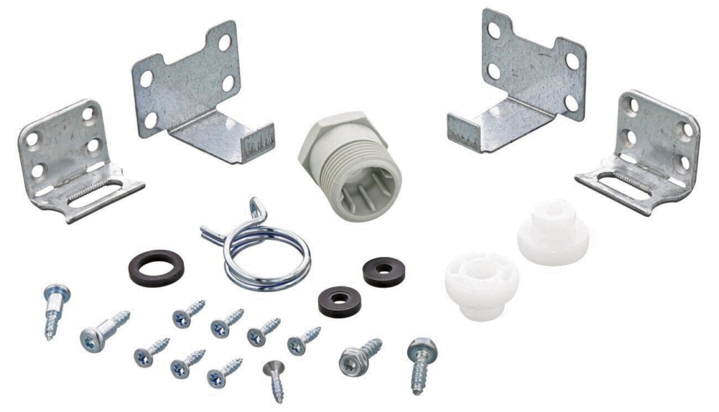 Indaplovės ELECTROLUX,AEG,ZANUSSI fasado montavimo komplektas,orig. Įvairios indaplovių fasado montavimo dalys dozatoriai ir kt