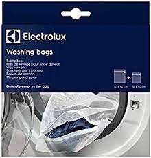 Skalbinių krepšys AEB, ELECTROLUX, universalūs skalbimo maišeliai, 40X60 CM + 30X40CM su užtrauktuku, kojinėms, liemenukams, apatiniam trikotažui, originali pakuotė 2vnt Skalbimo mašinų antivibraciniai padai įmontavimo rėmai ir kitos dalys