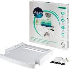 Universalus skalbyklės ir džiovyklės sujungimo rėmelis, su ištraukiamu stalčiumi drabužiams, WHIRLPOOL, BAUKNECHT, ARISTON, INDESIT, 600x600mm Skalbimo mašinų antivibraciniai padai įmontavimo rėmai ir kitos dalys