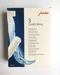Kavos aparato vandens filtras JURA CLARIS PLIUS WHITE,orig.Komplekte 3vnt Kavos aparatų filtrai, sieteliai ir talpos (pieno vandens ir kitos)
