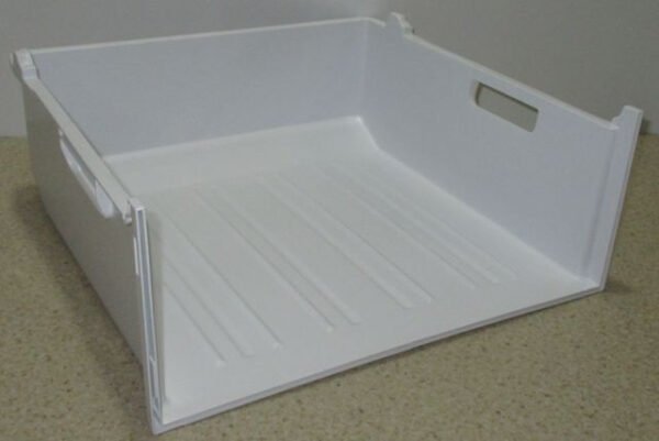 Šaldytuvo BEKO, BLOMBERG, ARCTIC, GRAM, ELEKTRA BREGENZ, GRUNDIG,viršutinio,vidurinio šaldiklio stalčiaus korpusas, 414mm x 383mm x 163mm, orig. - Image 2