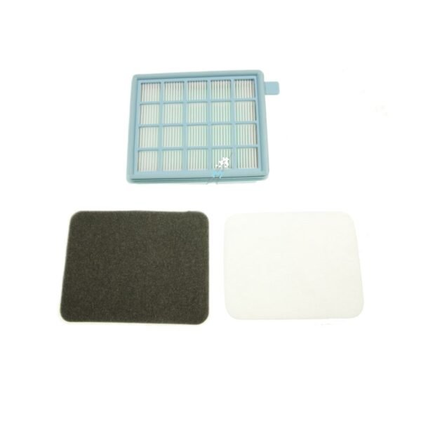 Dulkių siurblio HEPA filtras PHILIPS, 146x126x35mm, komplektas (1 x hepa filtras, 1 x "clean air filtras", 2 išmetimo poroloniniai filtrai), alternatyva