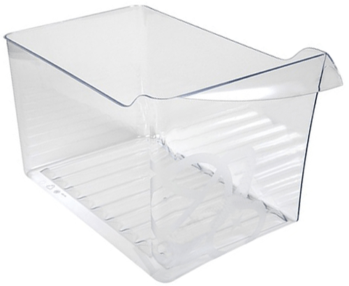 Šaldytuvo AEG, ELECTROLUX, ZANUSSI daržovių stalčius kairės pusės 244,4X250MM,orig. Buitinių šaldytuvų laikikliai, stalčiai, lentynos ir kitos plastmasinės detalės