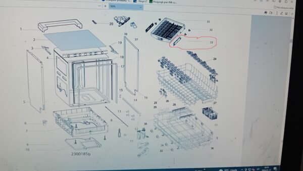 INDAPLOVĖS WHIRLPOOL/INDESIT BĖGELIO ATRAMOS MONTAVIMAS DEŠINĖS PUSĖS - Image 4