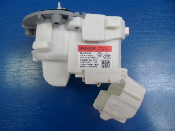 Skalbimo mašinos SAMSUNG siurbliukas,alternatyva.PX2025-1 MOTOR AC PUMP;B15-6A,2,220V/240V,50HZ,0.0V/240V,50H - Image 2