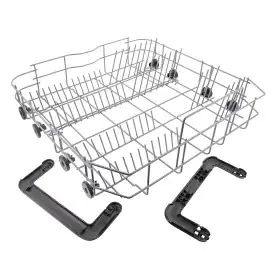 Indaplovės ELECTROLUX / AEG apatinis indų krepšys,LOWER DISH BASKET, SET, GREY+HA Indaplovės ratukai, grotelės ir laikikliai indų krepšiai