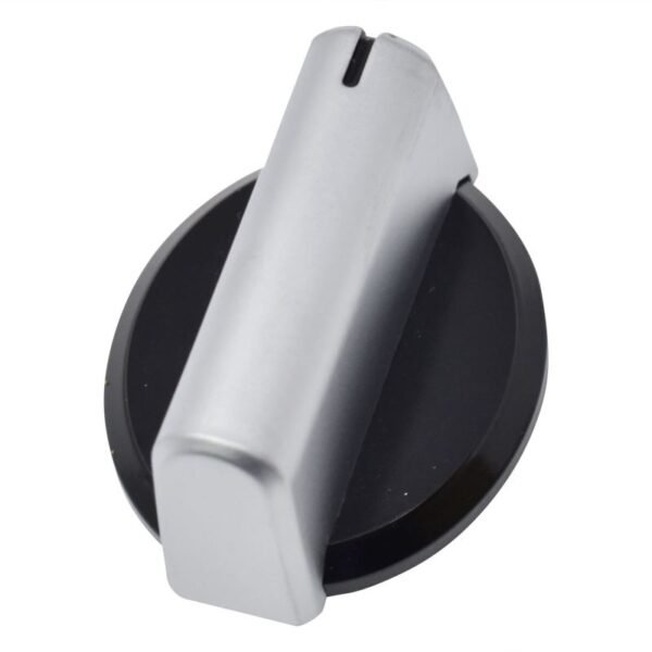 Dujinės kaitlentės rankenėlė BAUMATIC,CANDY/HOOVER, BLACK/SILVER